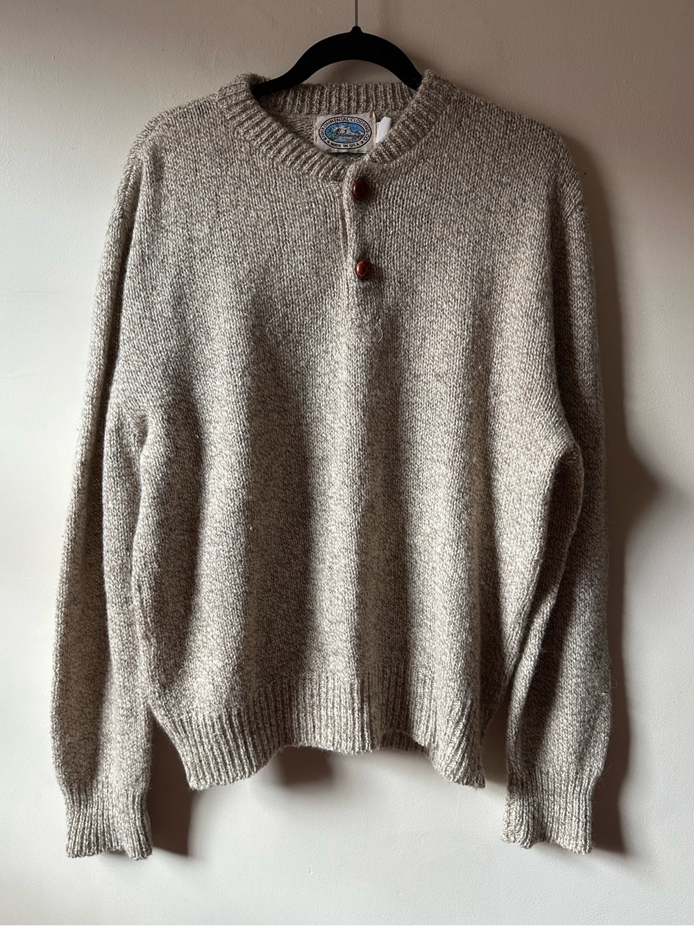 Vintage Wool Blend Sweater Oatmeal USA